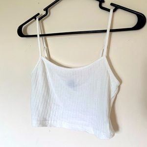 white SHEIN crop top